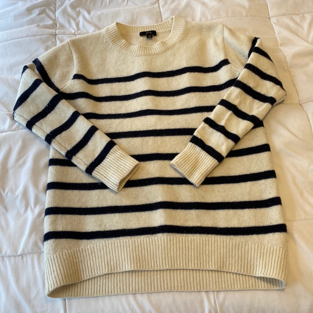 J Crew striped sweater